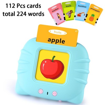 (Super Fan) SG STOCK Kids educational toys Smart English Speaker  Flash Cards Reader Audio Books Flashcards for listening and reading audio toys Children Gift for age 2-6 year old